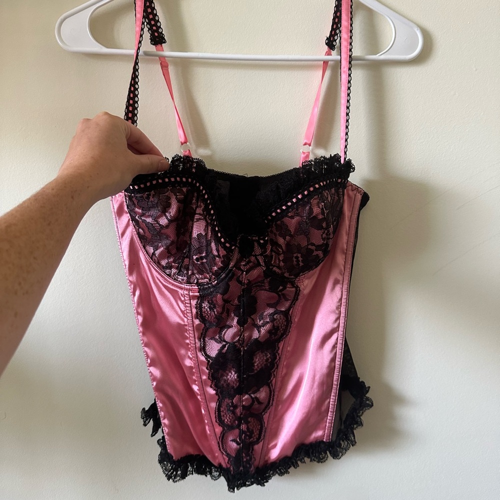 Pink and Black Corset - Picture 2 of 4